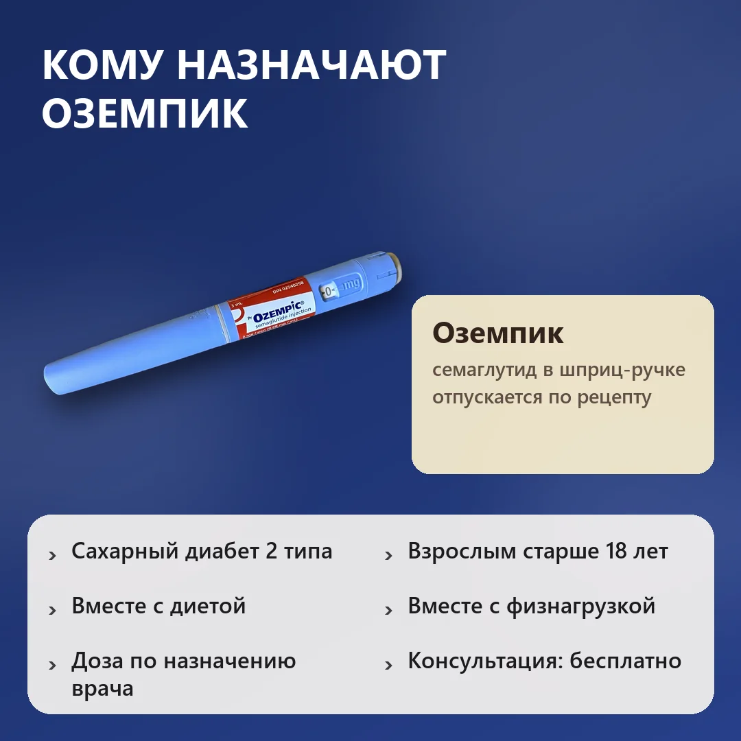 Кому назначают Оземпик